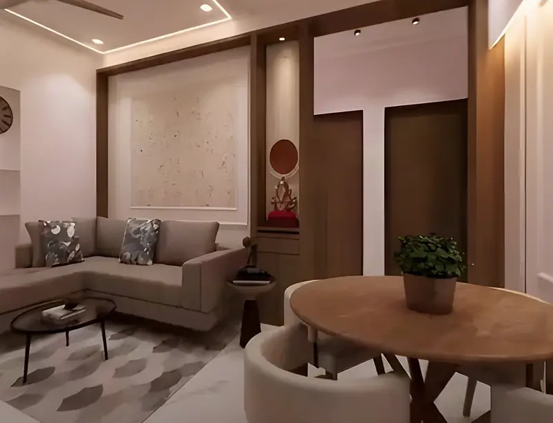Sample house interior